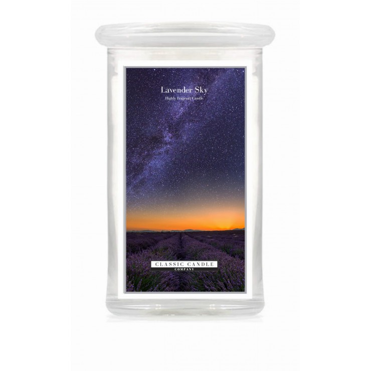 Duża świeca Lavender Sky Classic Candle