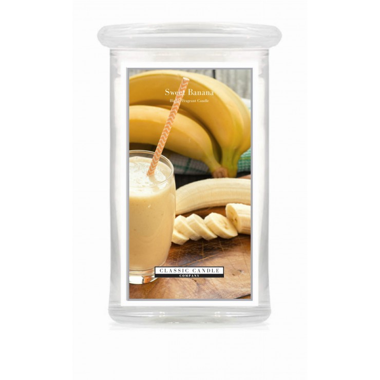 Duża świeca Sweet Banana Classic Candle