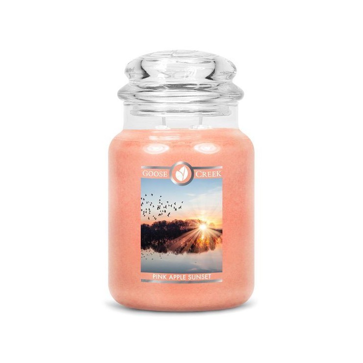 Duża świeca Pink Apple Sunset Goose Creek Candle
