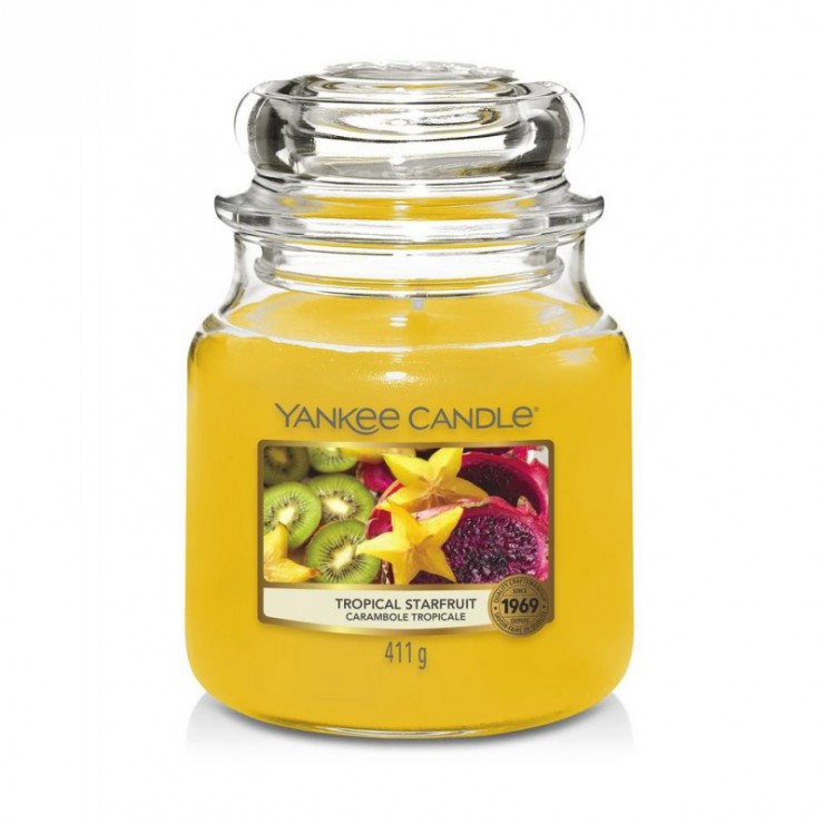 Średnia świeca Tropical Starfruit Yankee Candle