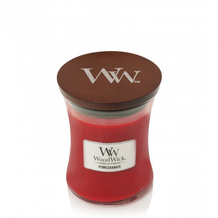 Średnia świeca Pomegranate Woodwick Średnia świeca Pomegranate Woodwick