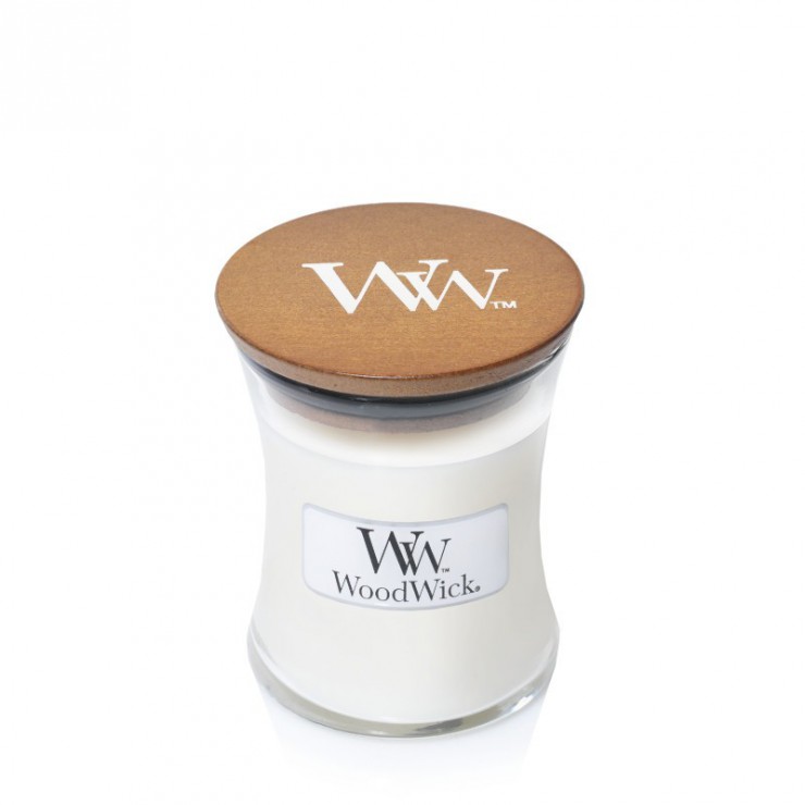 Mała świeca Linen Woodwick