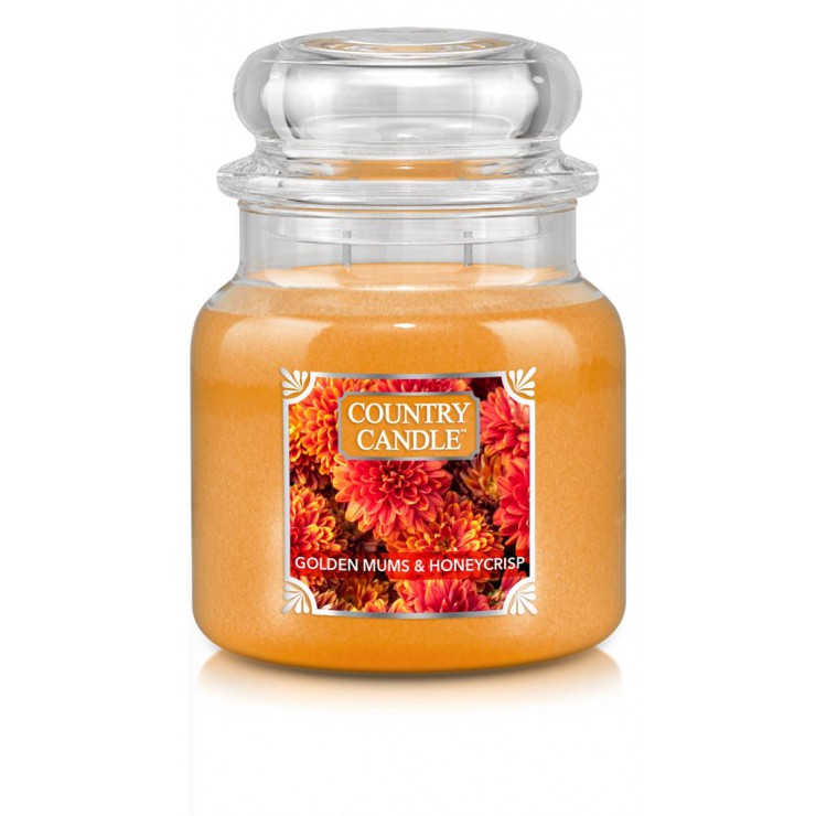 Średnia świeca Golden Mums & Honeycrisp Country Candle