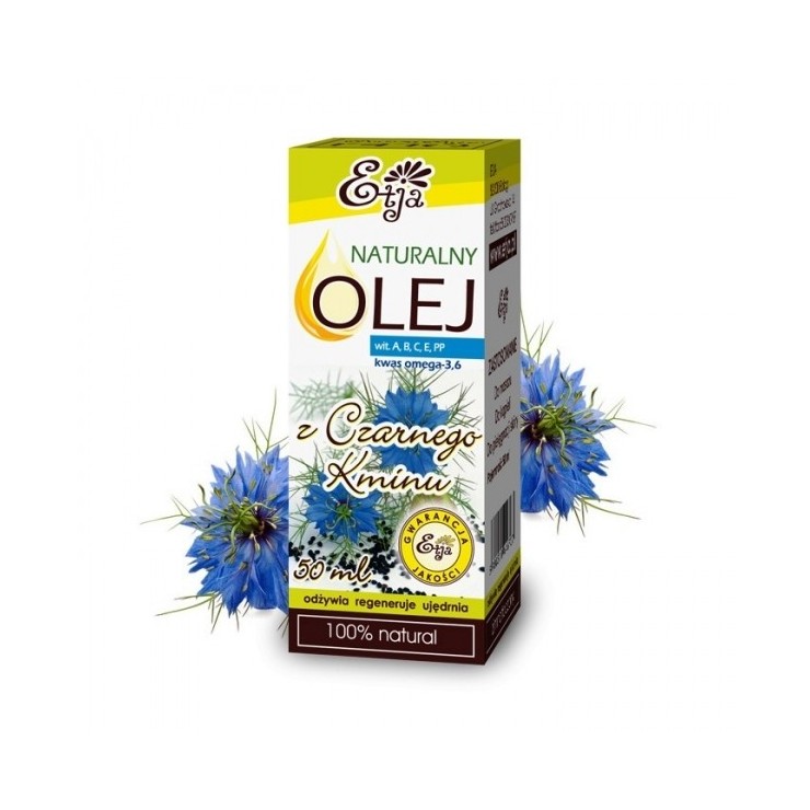Naturalny olej z czarnego kminu Etja Naturalny olej z czarnego kminu Etja