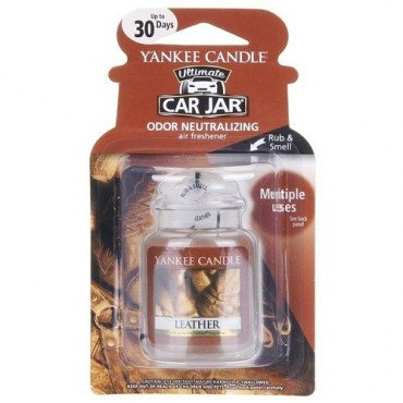 Car jar ultimate Leather Yankee Candle