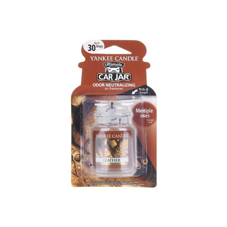 Car jar ultimate Leather Yankee Candle