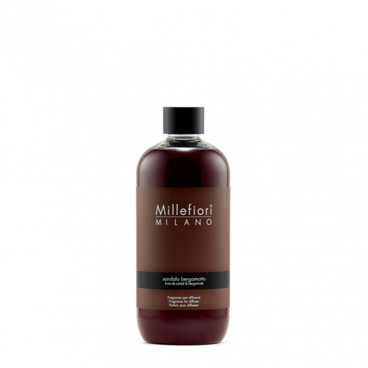 Uzupełniacz do pałeczek 500 ml Sandalo Bergamotto Millefiori Milano Uzupełniacz do pałeczek 500 ml Sandalo Bergamotto Millefiori Milano