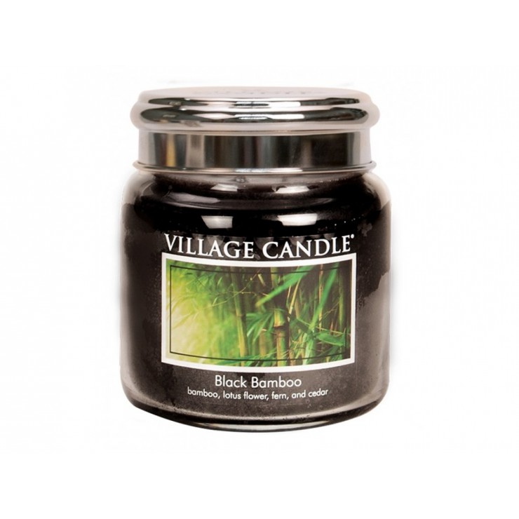Średnia świeca Black Bamboo Village Candle