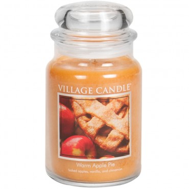 Duża świeca Warm Apple Pie Village Candle