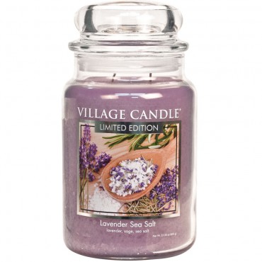 Duża świeca Lavender Sea Salt Village Candle