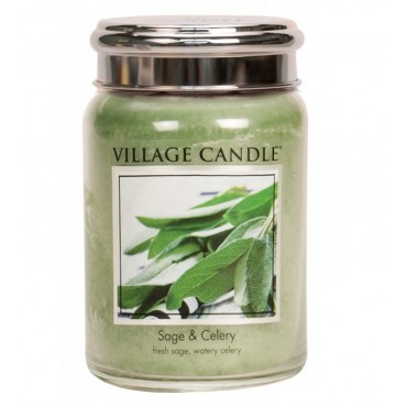 Duża świeca Sage & Celery Village Candle