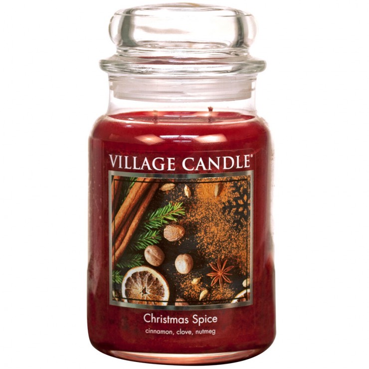 Duża świeca Christmas Spice Village Candle