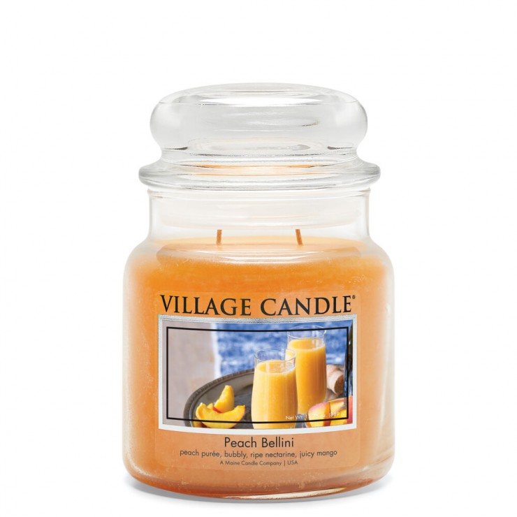 Średnia świeca Peach Bellini Village Candle Średnia świeca Peach Bellini Village Candle