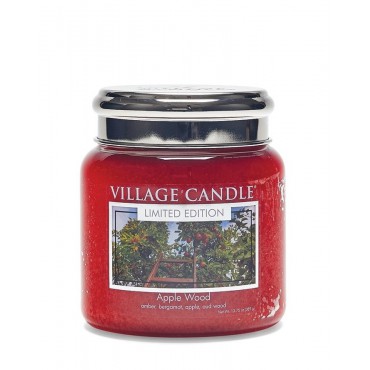 Średnia świeca Apple Wood Village Candle