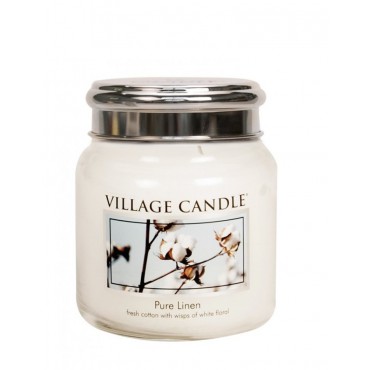 Średnia świeca Pure Linen Village Candle