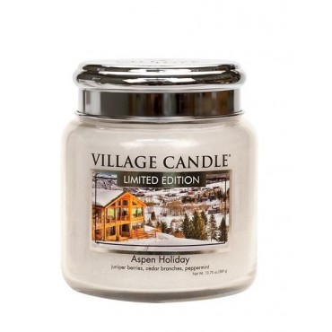Średnia świeca Aspen Holiday Village Candle