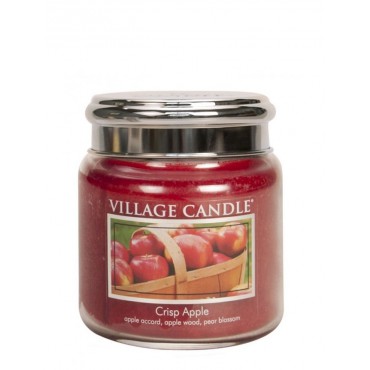 Średnia świeca Crisp Apple Village Candle