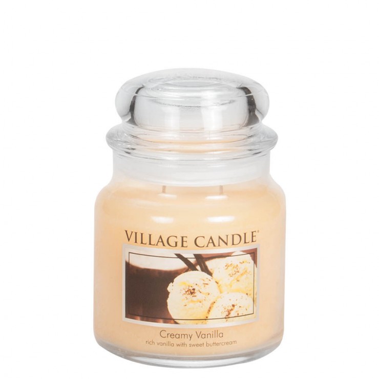 Średnia świeca Creamy Vanilla Village Candle