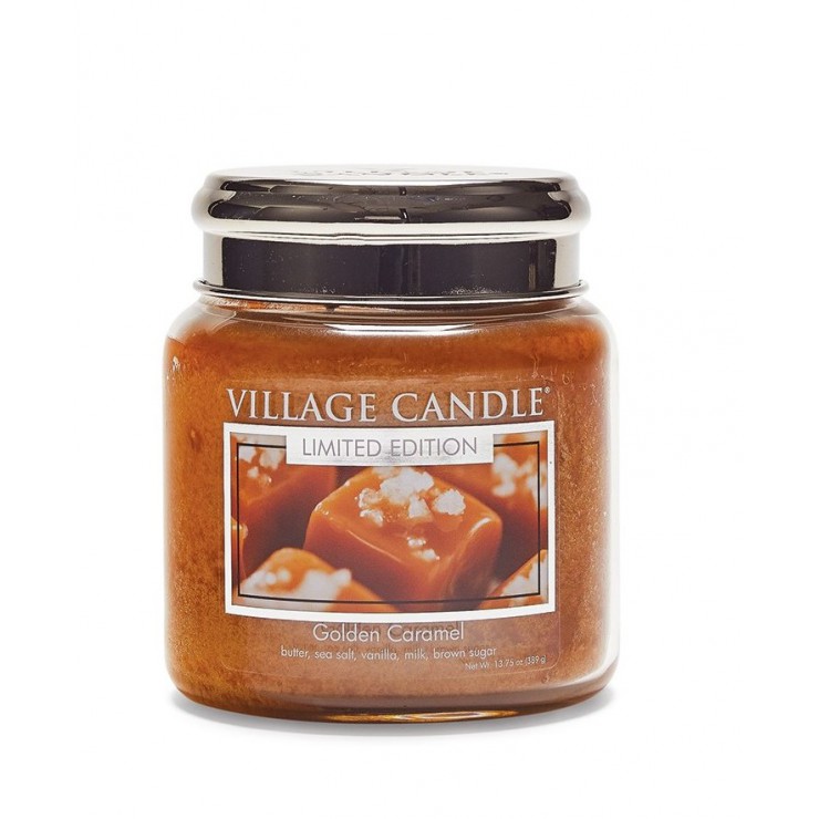 Średnia świeca Golden Caramel Village Candle Średnia świeca Golden Caramel Village Candle