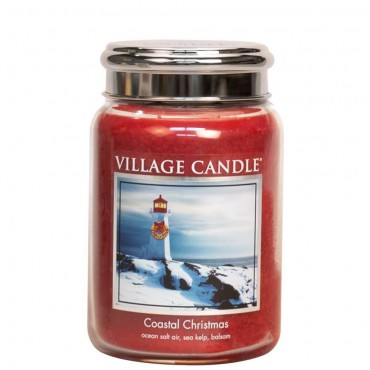 Duża świeca Coastal Christmas Village Candle
