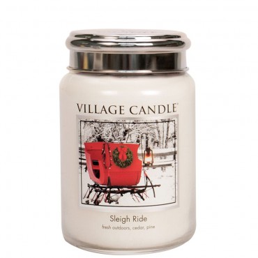 Duża świeca Sleigh Ride Village Candle