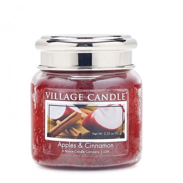 Mała świeca Apples & Cinnamon Village Candle