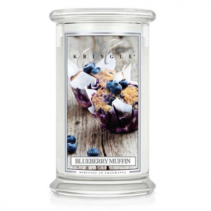 Duża świeca Blueberry Mufin Kringle Candle