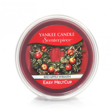 Wosk Scenterpiece Red Apple Wreath Yankee Candle