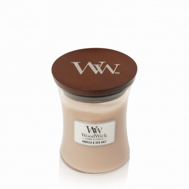 Średnia świeca Vanilla & Sea Salt Woodwick