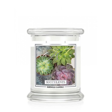 Średnia świeca Succulents Kringle Candle