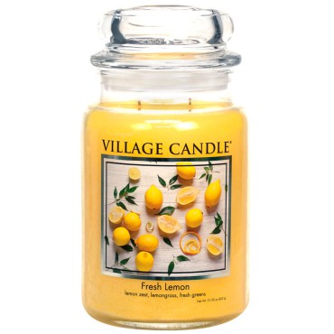 Duża świeca Fresh Lemon Village Candle