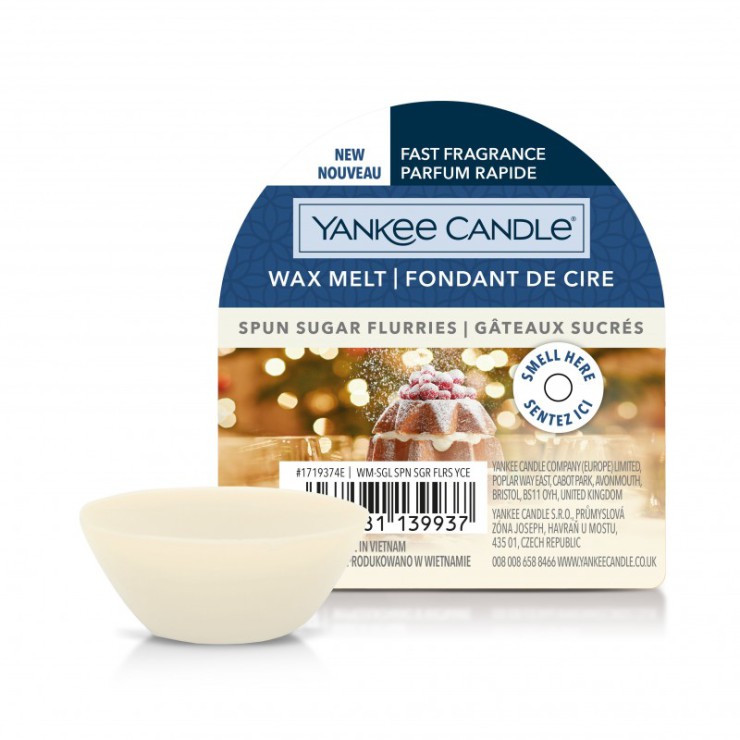 Wosk Spun Sugar Flurries Yankee Candle Wosk Spun Sugar Flurries Yankee Candle