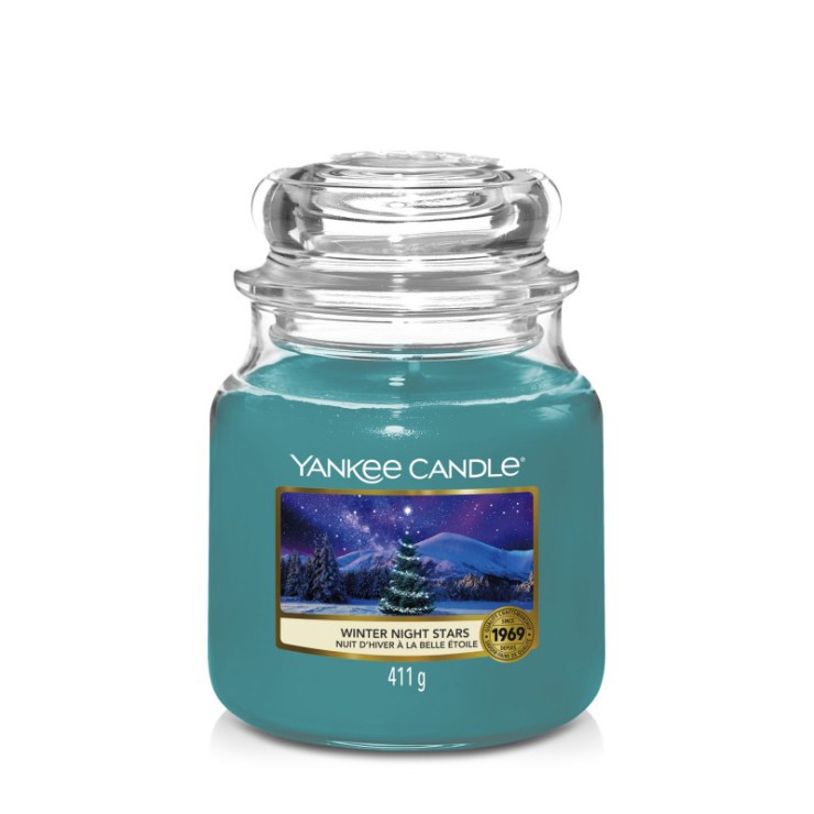 Średnia świeca Winter Night Stars Yankee Candle