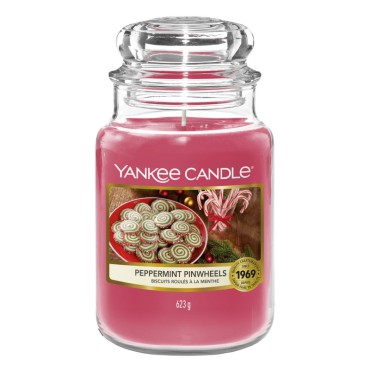 Duża świeca Peppermint Pinwheels Yankee Candle