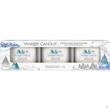 Świece mini 3 pack Snow Globe Wonderland Yankee Candle