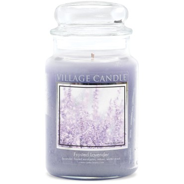 Duża świeca Frosted Lavender Village Candle