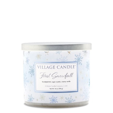 Tumbler Holly First Snowfall Village Candle