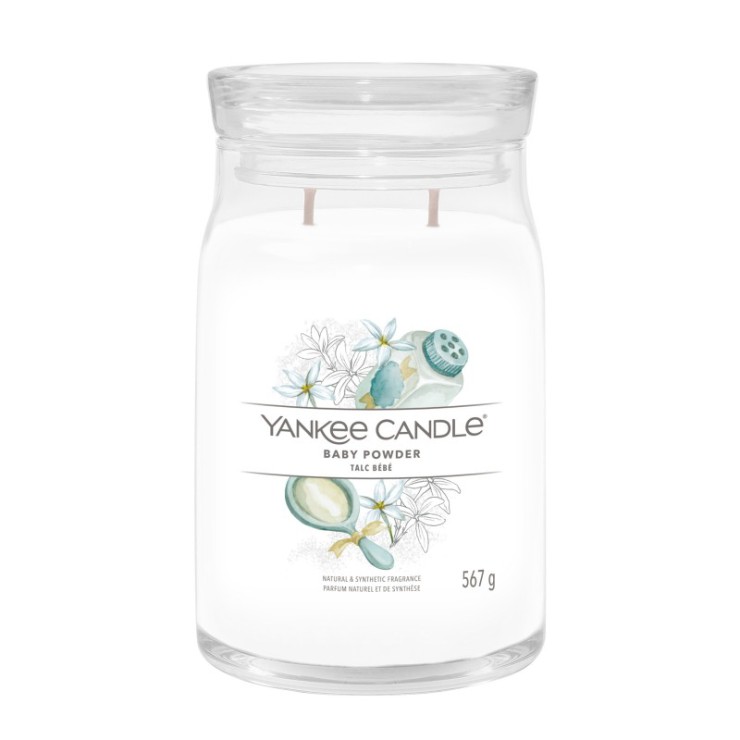 Duża świeca Signature Baby Powder Yankee Candle