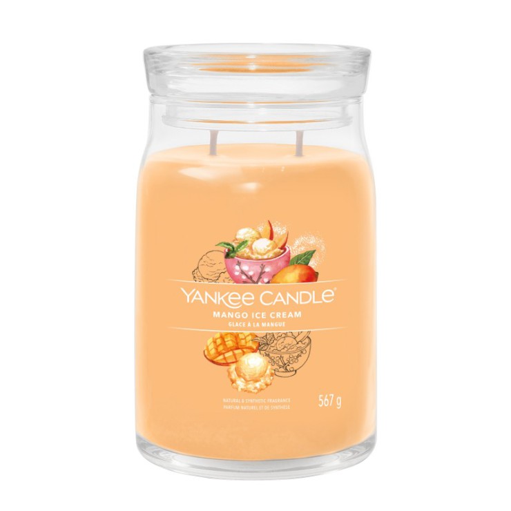 Duża świeca Signature Mango Ice Cream Yankee Candle