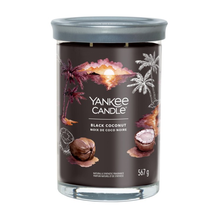 Duży tumbler Signature Black Coconut Yankee Candle