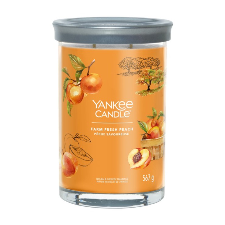 Duży tumbler Signature Farm Fresh Peach Yankee Candle