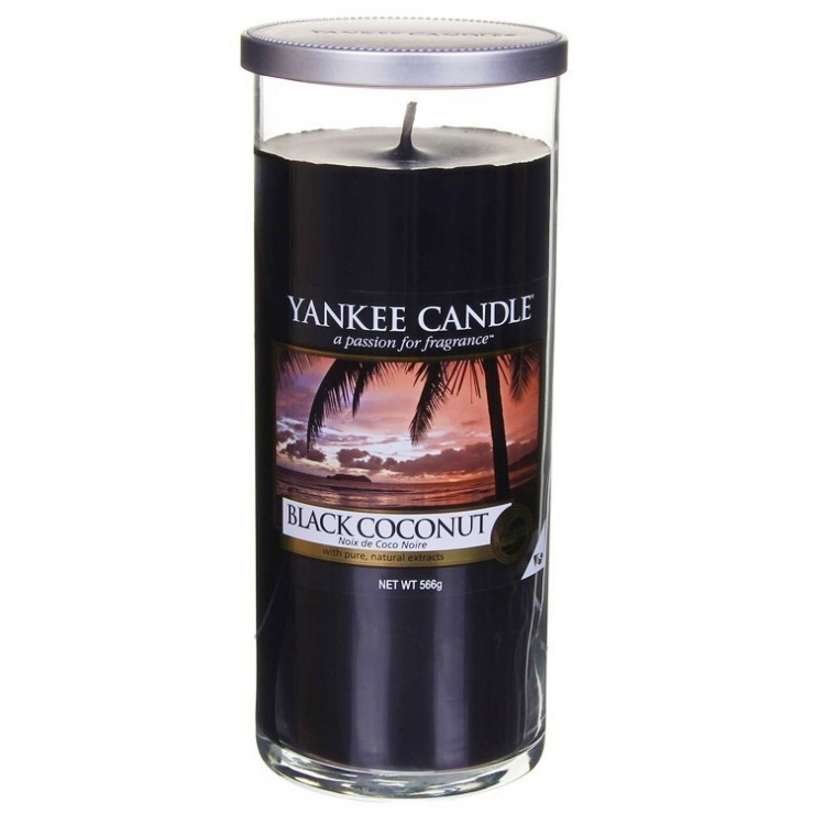 Duży pilar Black Coconut Yankee Candle