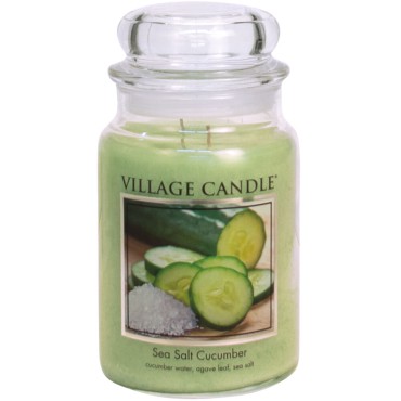 Duża świeca Sea Salt Cucumber Village Candle