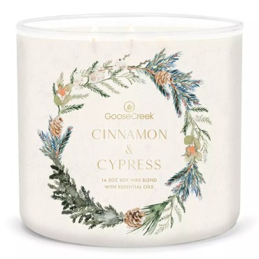 Świeca Tumbler Cinnamon & Cypres Goose Creek Candle