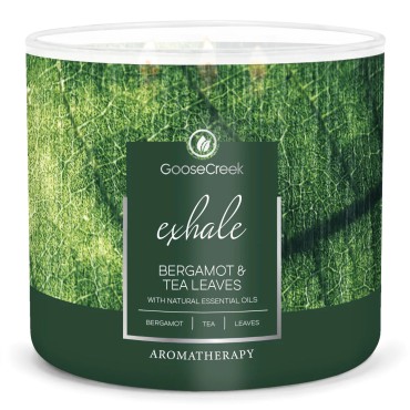 Świeca Tumbler Aromatherapy Exhale Bergamot Tea Leave Goose Creek Candle