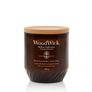 Średnia świeca Black Currant & Rose - Renew WoodWick