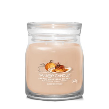 Średnia świeca Signature Pumpkin Maple Creme Caramel Yankee Candle