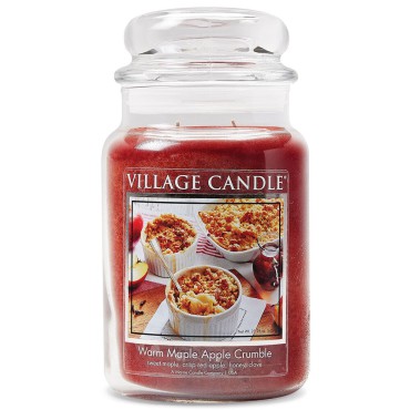Duża świeca Warm Maple Apple Crumble Village Candle