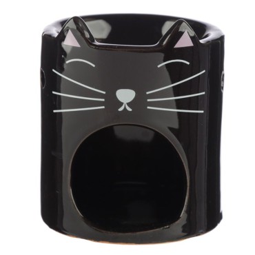 Kominek ceramiczny Feline Fine czarny - Głowa kota