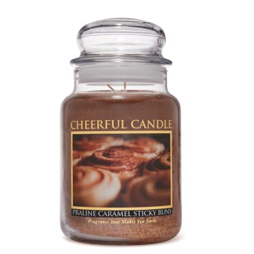 Duża świeca Praline Caramel Sticky Buns Cheerful Candle